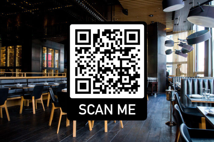 Carte-Menu restaurant smartphone code qr